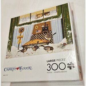 Charles Wysocki "Bird Pie" 300 Large Piece Buffalo Games Puzzle Complete